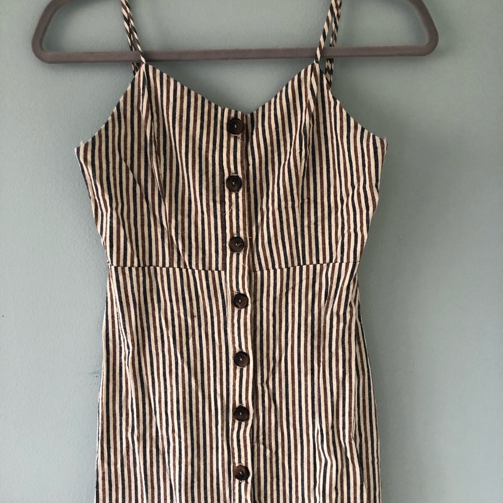 Altar’d State dress - buttons and stripes - mini - Picture 2 of 4